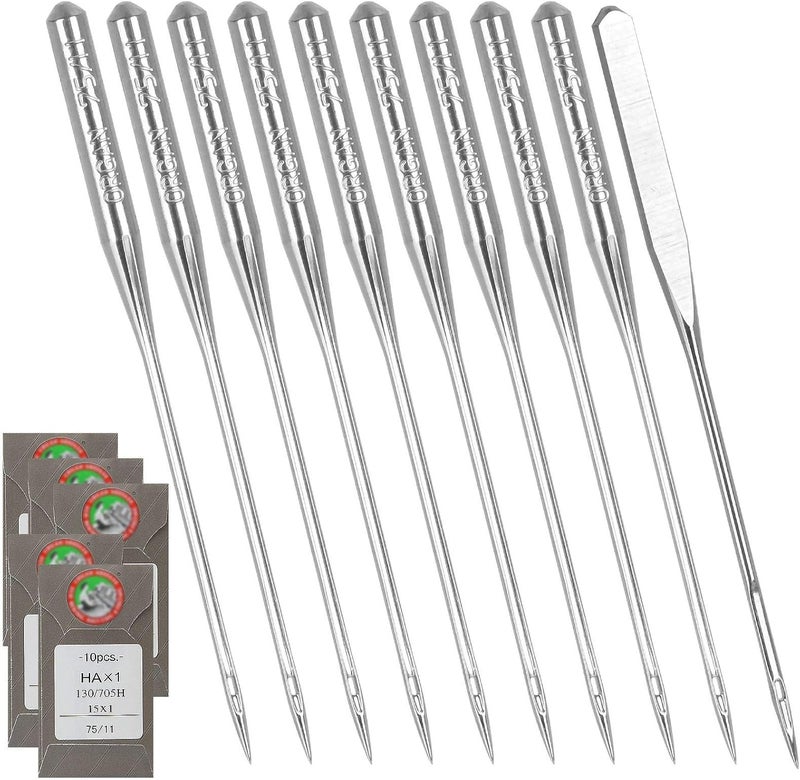 APACALI 50 PCS Sewing Machine Needles for Brother, Sewing Needles Embroidery Machine Needles for Brother Sewing Machine (75/11-50 Pack) - Image 1